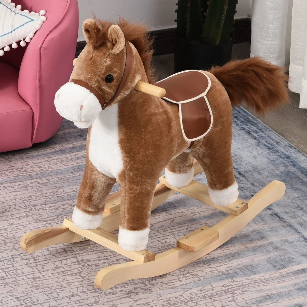 Cavallo a Dondolo in Legno ¨C Minimal ¨C 65x32.5x61 cm