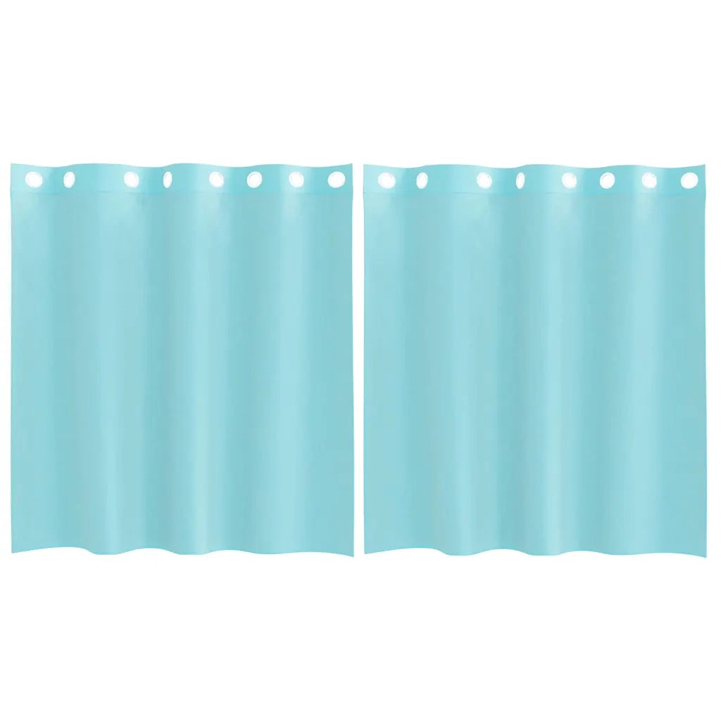 Tende in Voile con Occhielli 2 pz Turchese
