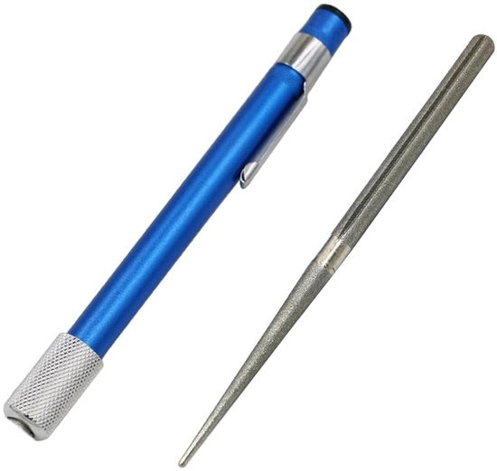 Set di graffette per utensili da cucina da esterno - 2 pezzi - Penna graffetta portatile - Graffetta con diamante - Dimensioni 124x9x12mm/130x6,5x1mm - Smerigliatrice