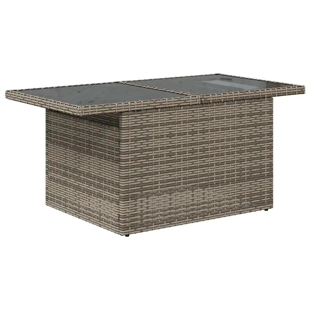 Set Divano da Giardino 8 pcs Grigio Rattan in Polipropilene