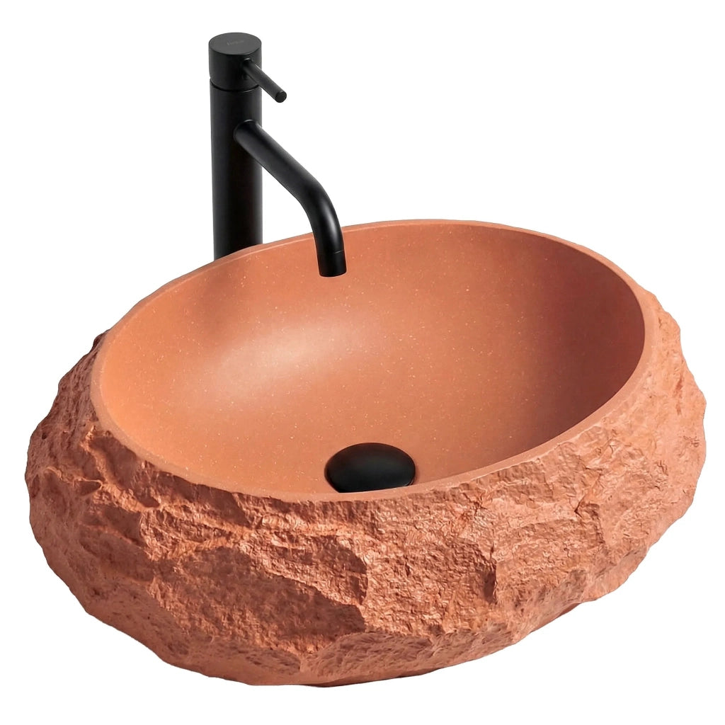 Lavabo Da Appoggio Rea Mika Terracotta