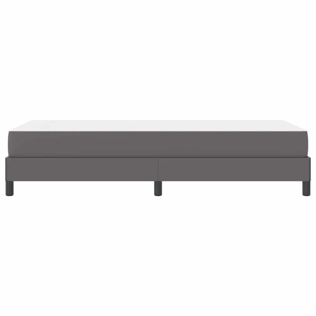 Letto singolo | Letto per adulti | Struttura del letto con materasso Grigio 100 x 200 cm Tessuto