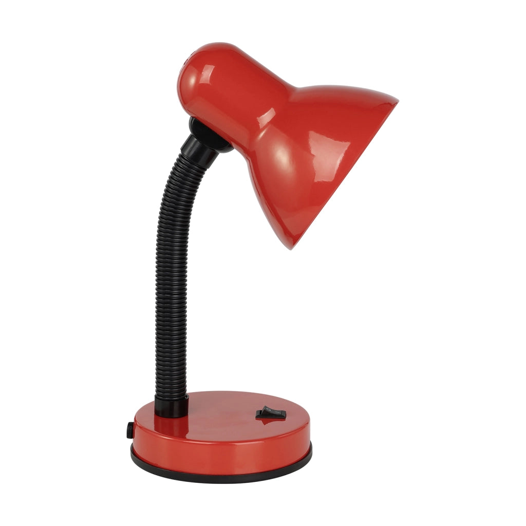 Lampada Da Tavolo Classico Basic Policarbonato Rosso 1 Luce E27