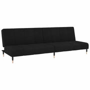 Divano letto | Sof¨¤ letto | Letto singolo a 2 Posti Nero in Velluto
