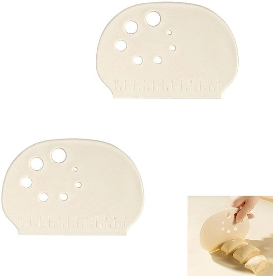 Spatola per Dolci - Flessibile Spatola per Torta - Ideale per la Cucina - Bianca - Spatola in Silicone per Pizza e Pane - 2 Pezzi