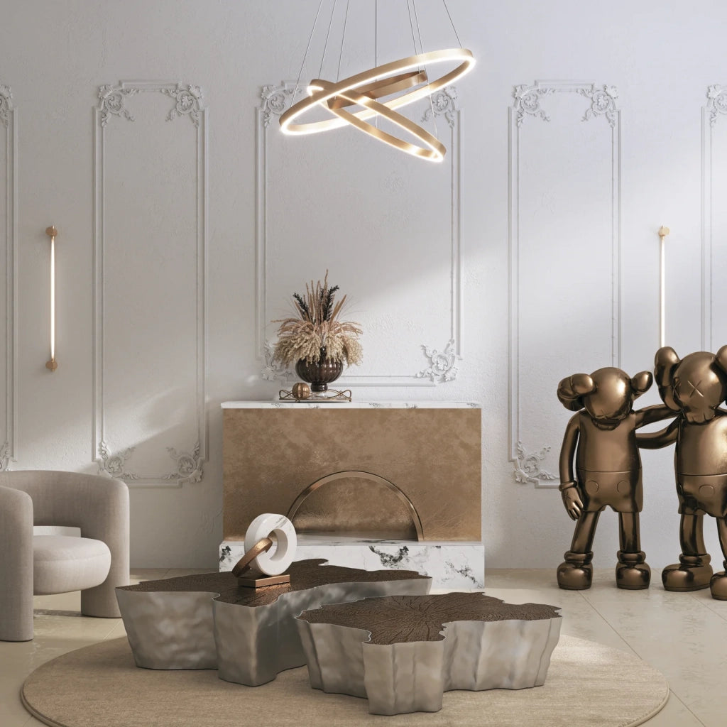 Maytoni Sospensione Moderna Rim 1 luce LED integrato nero metallo