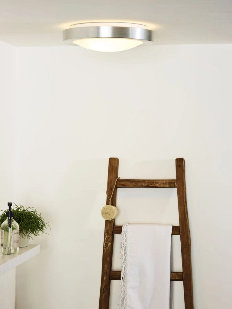 Plafon bagno rotondo Lucide Fresh 35cm 2xE27 bianco