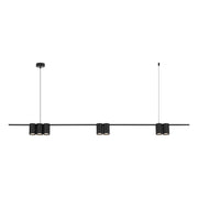 Lampada a sospensione nera a barra Genesis 7xGU10 Milagro