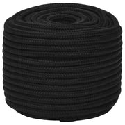 Corda da Lavoro Nera 14 mm 25 m in Poliestere 152830