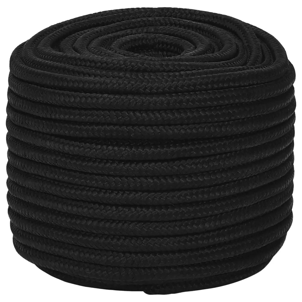 Corda da Lavoro Nera 14 mm 25 m in Poliestere 152830