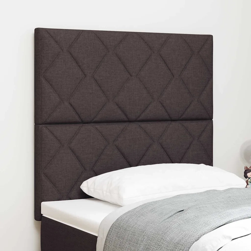 Testiera | Testata Marrone Scuro 100 cm Tessuto