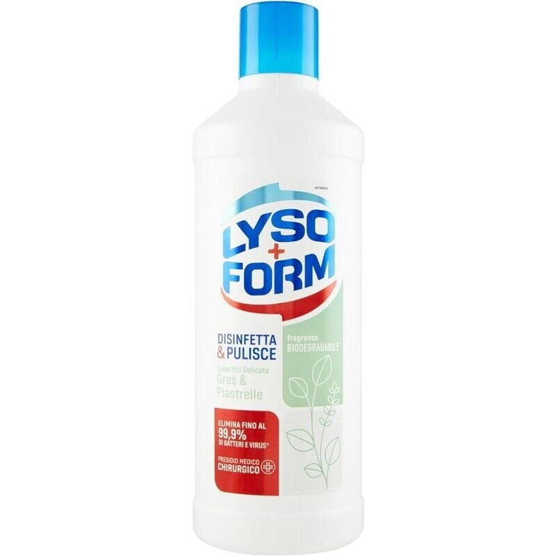 LYSOFORM PAVIMENTI PER GRES & PIASTRELLE 1.1 LT SUPERFICI DELICATE BIODEGRADABILE