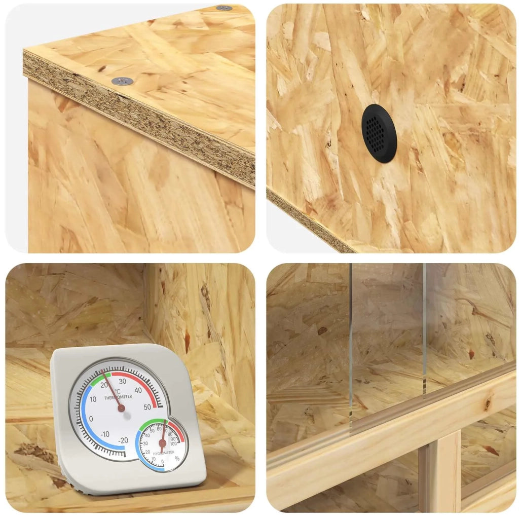 Terrario Marrone 40 x 40 x 40 cm OSB 876723