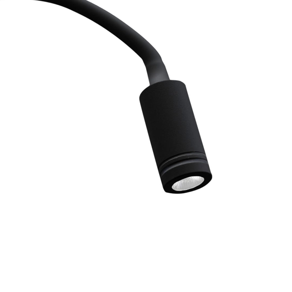 Applique LED Milagro BASE 2x8W USB 4000K nera ML63500