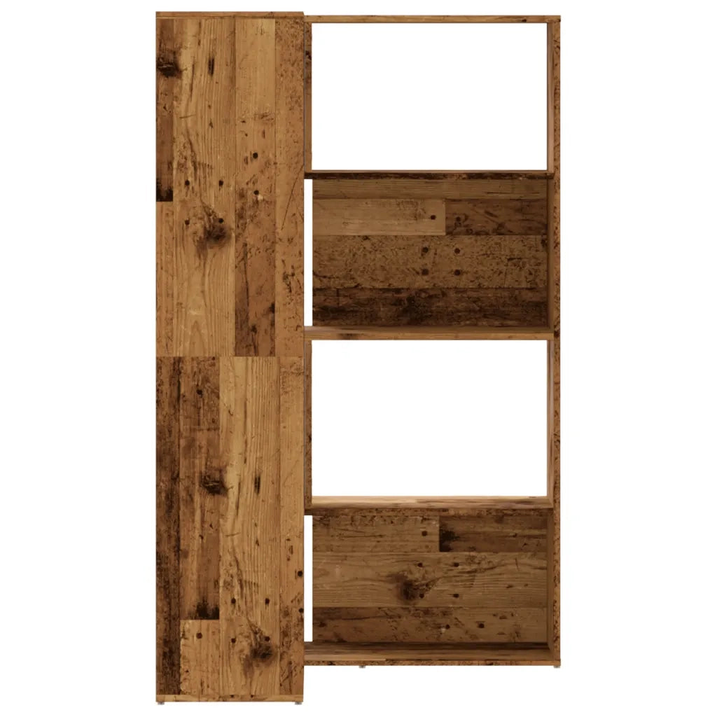 Libreria a 4 Ripiani Legno Vecchio 85x85x140 cm in Truciolare