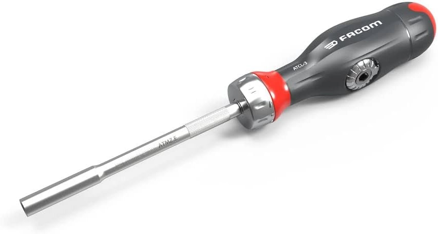 Composizione di cacciaviti 3 in 1 protwist multilame a doppio cricchetto con composizione di prese da 1/4" manico ergonomico bi-materiale, cricchetto 45 denti di alta qualità, 12 pezzi