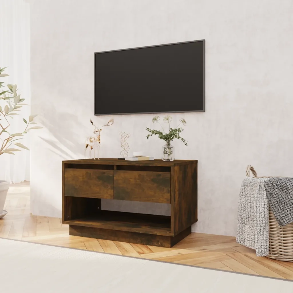 Mobile TV | Armadietto TV | Mobile Porta TV Rovere Fumo 70x41x44 cm in Truciolato