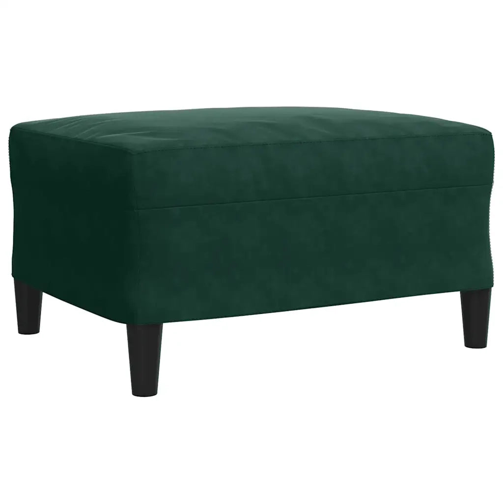 Set di Divani 4 pz con Cuscini e Rinforzi Verde scuro Velluto 3278463