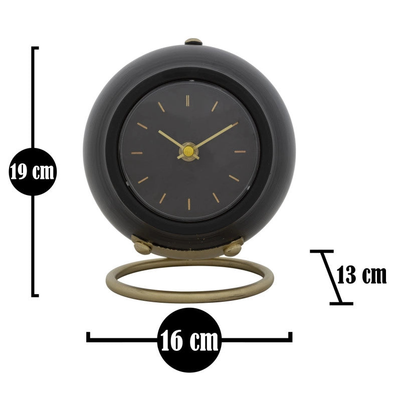Orologio Da Tavolo Ball Nero cm 16x13x19
