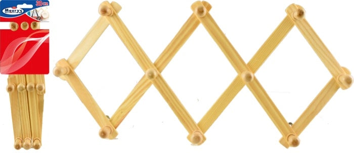 KIT SET 2 PZ MAURY'S APPENDIABITI ESTENSIBILE 30CM LEGNO