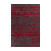 Tappeto moderno Kalevi in rosso effetto vintage