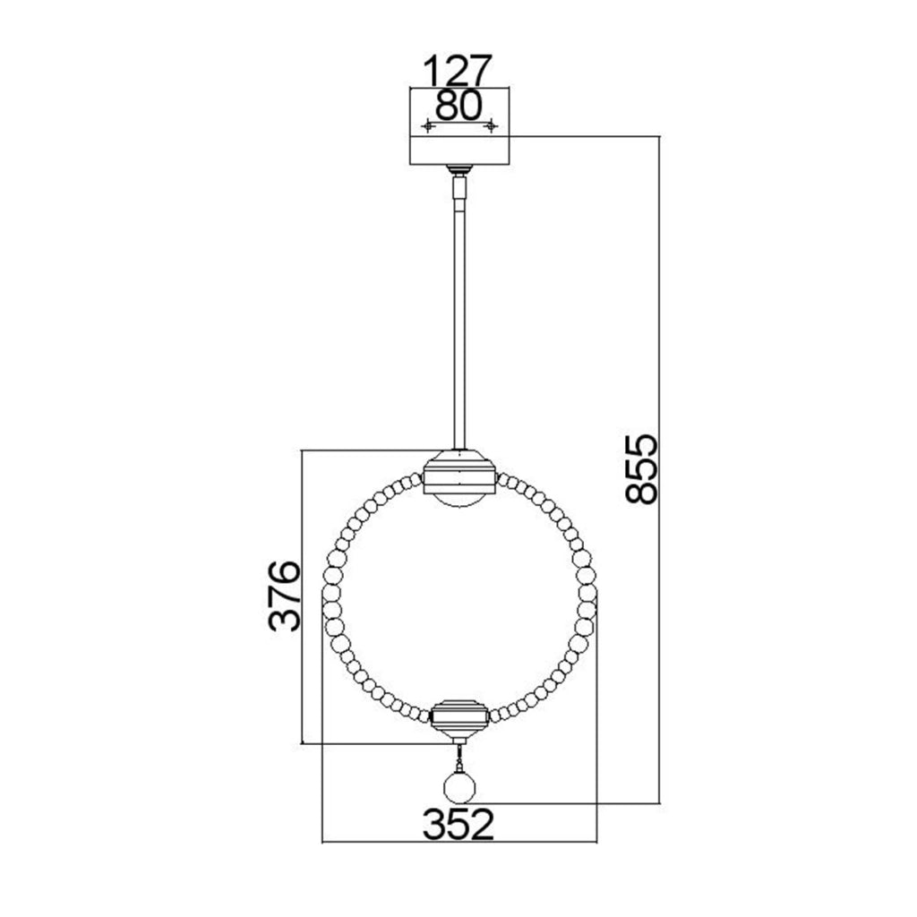 Sospensione Feiss Oberlin sfera nichel satinato LED