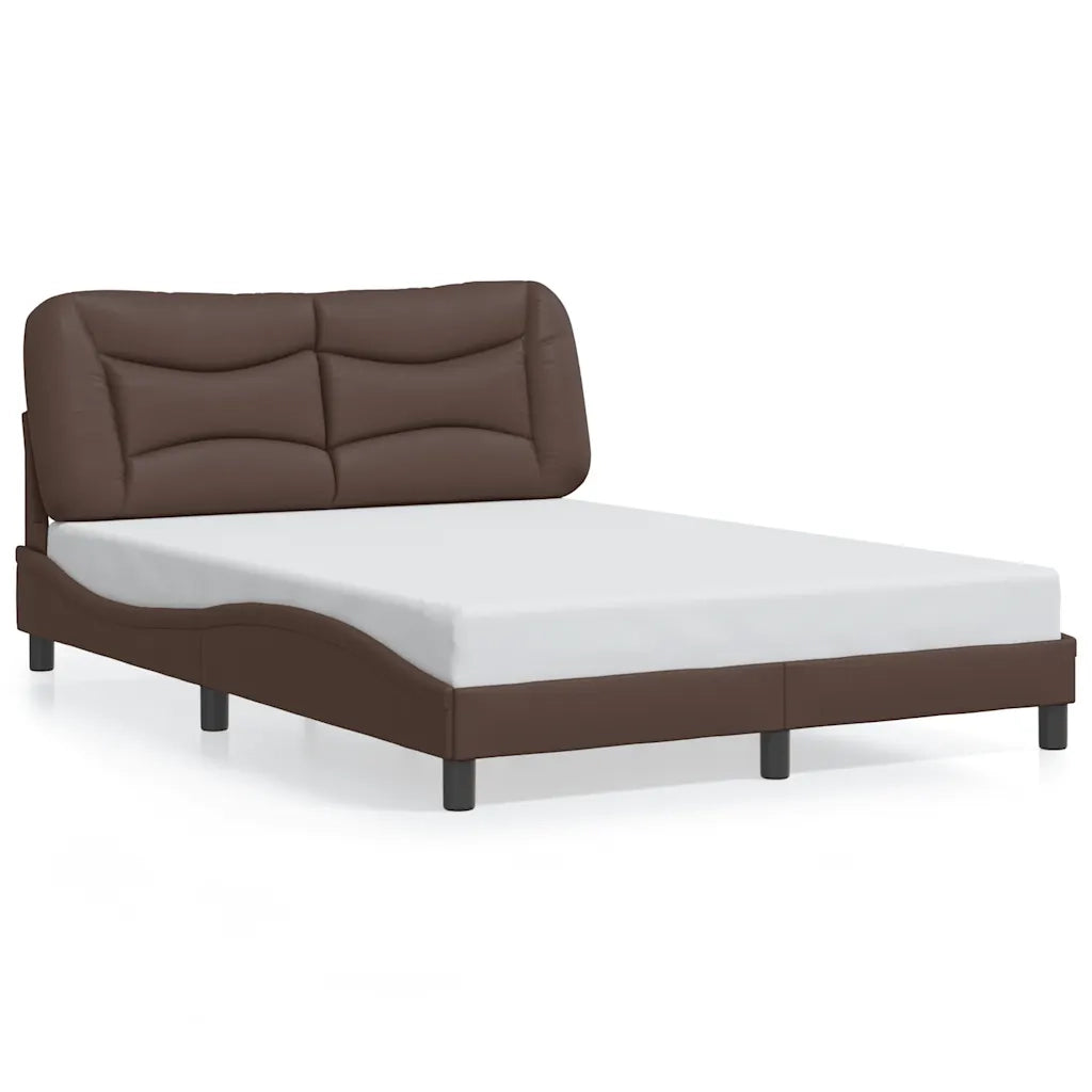 Giroletto senza Materasso Hvar Marrone 140x190 cm in Similpelle