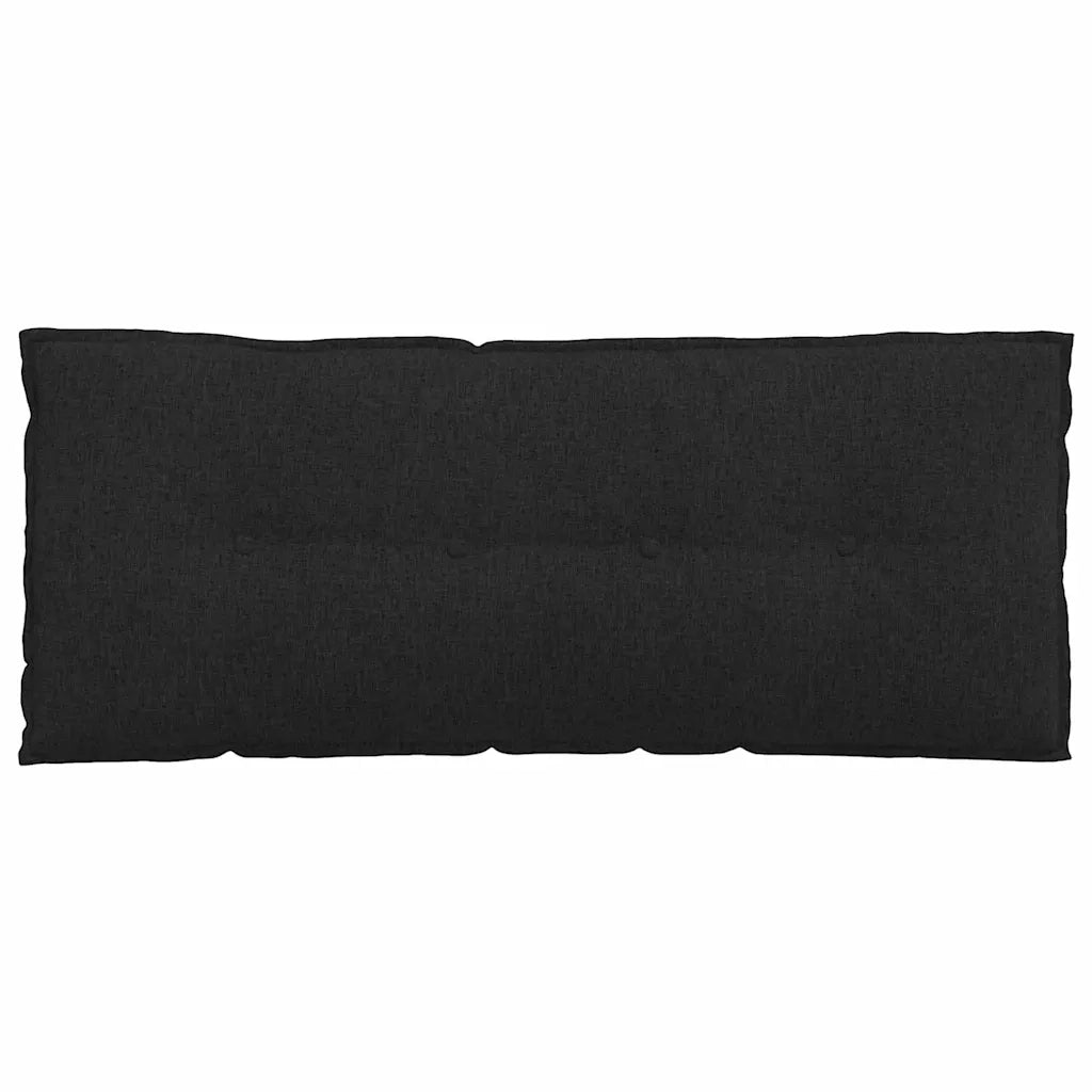 Cuscino per Schiena Nero 120 x 19 x 50 cm Tessuto 42014789