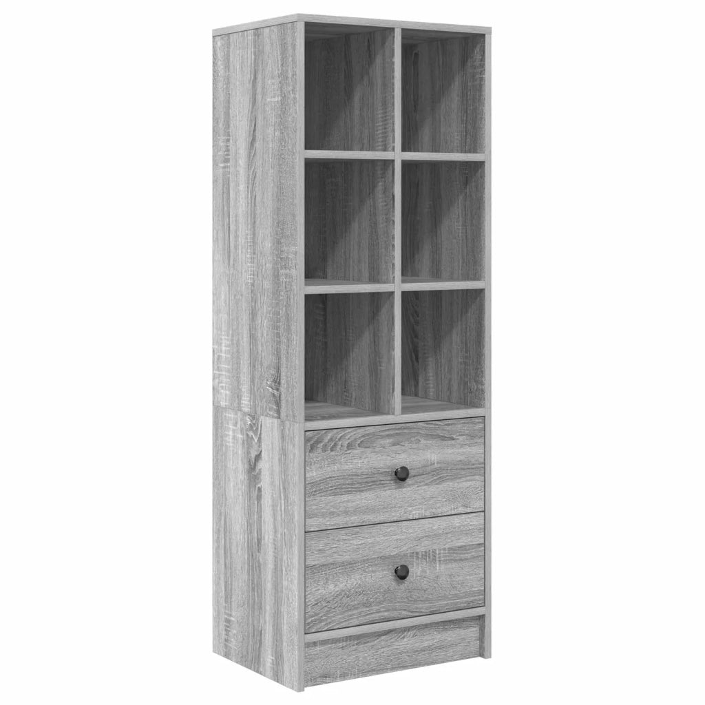 Scrivania con cassetto con lo scaffale 2 pcs Grigio Sonoma 3337326