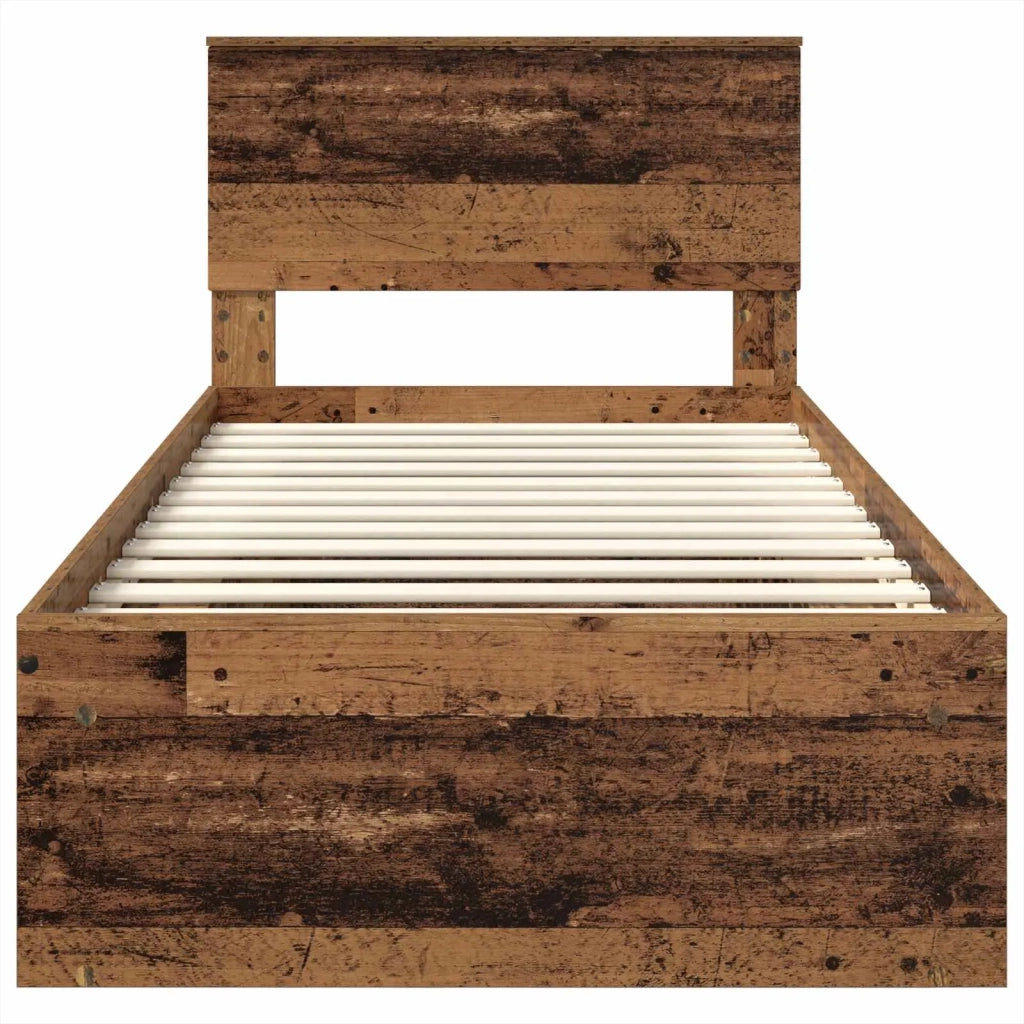 Struttura del letto-Giroletto Legno vecchio 75 x 190 cm Legno multistrato 342461