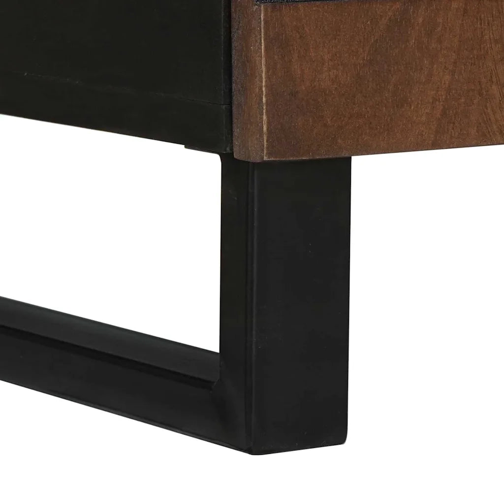Armadio da Notte Noce 50 x 33 x 60 cm Legno massello di acacia 4018016