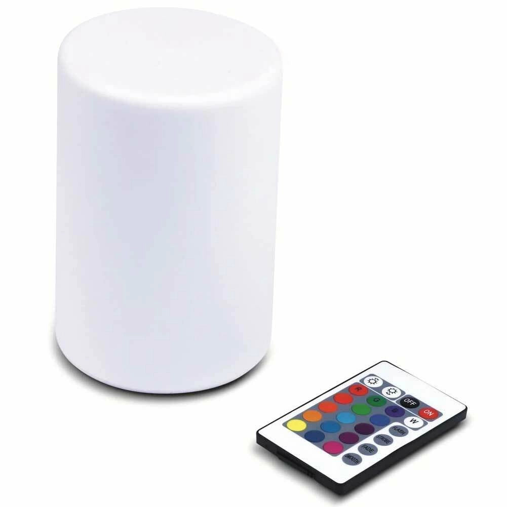 Lampda da Tavolo Moodlight LED RGB cambio Colore a Batteria con Telecomando