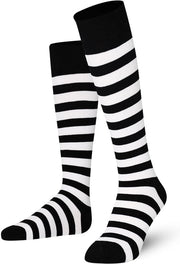 Calze Unisex a Compressione Lineare - Piana - Cotone - Senza Top - Comfortevoli e Resistenti - Calze di Supporto