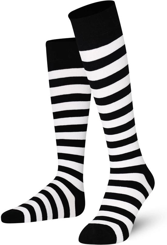 Calze Unisex a Compressione Lineare - Piana - Cotone - Senza Top - Comfortevoli e Resistenti - Calze di Supporto