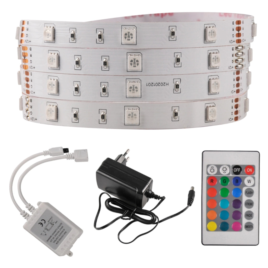 Kit Striscia LED RGB 5m 18W IP20 telecomando Polux