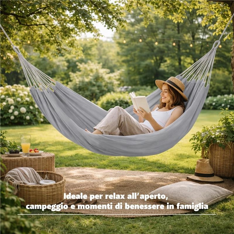 AMACA IN COTONE FLEXY PORTATA 120 KG DIMENSIONI 200 X 100 CM