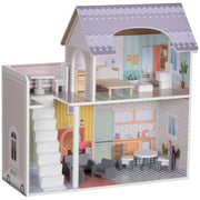 Casetta per Bambini con Balcone e Mobili ¨C Zephmum ¨C Multicolore