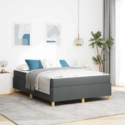 Struttura del letto Grigio scuro 140 x 190 cm Tessuto 3398935