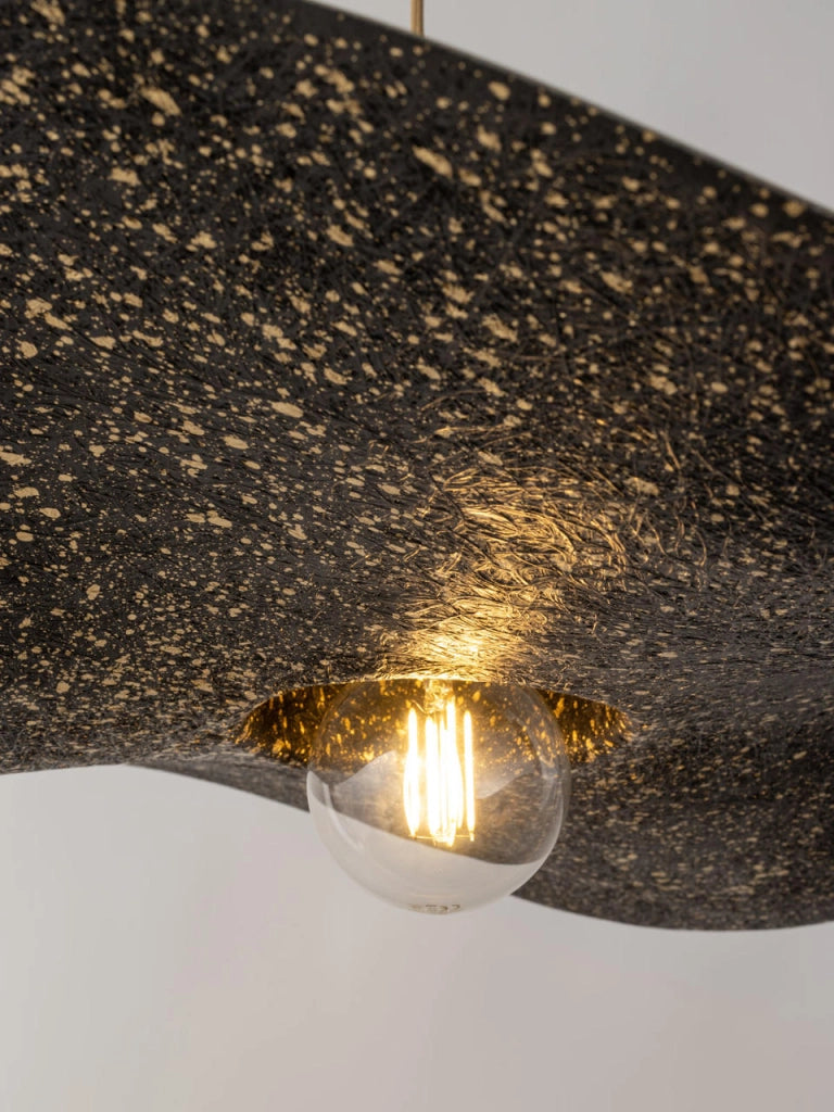 Lampada a sospensione Kapello Ø76 oro/nero E27 Sigma