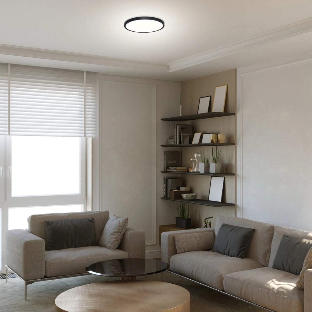 Plafoniera LED moderna tonda Ø30 nero/bianco 24W Rabalux