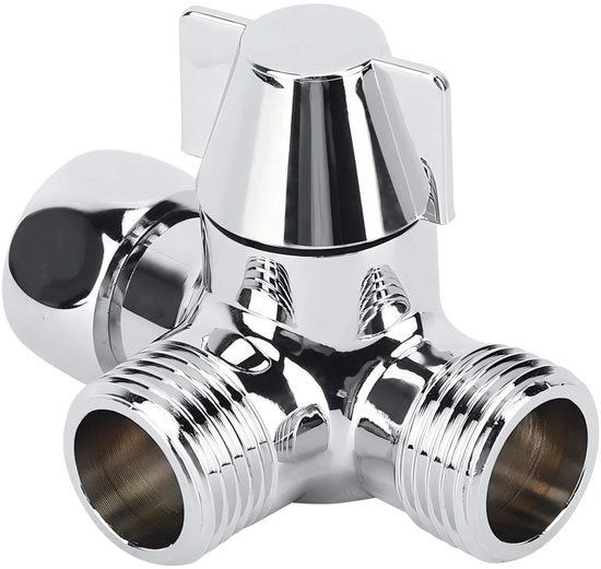 Provertere Douche 3 Vie - 3 Vie Doucheafsluiter - Provertere in Acciaio Universale per Douche - Provertere Universale per Vara, Bidet e Doccia.