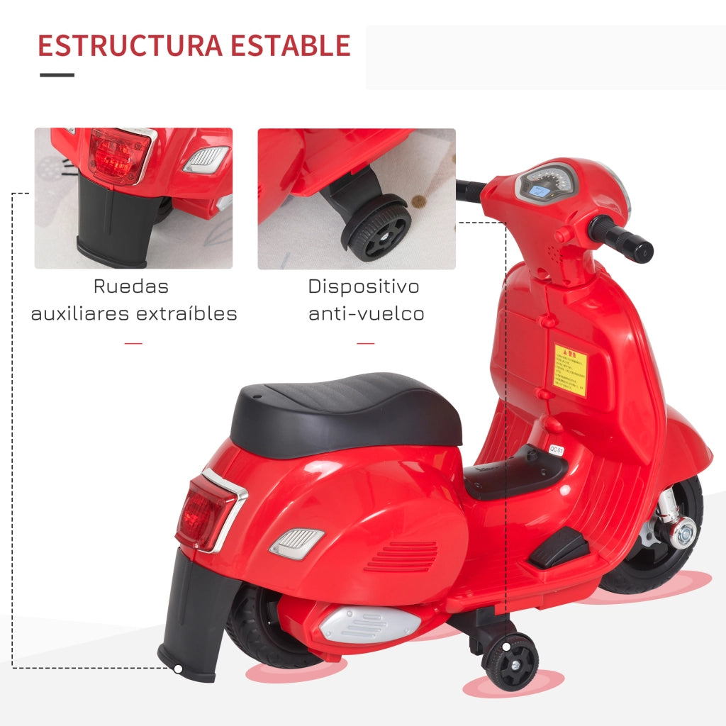 Motocicletta Elettrica per Bambini ¨C Minimal ¨C Rosso 66.5x38x52 cm