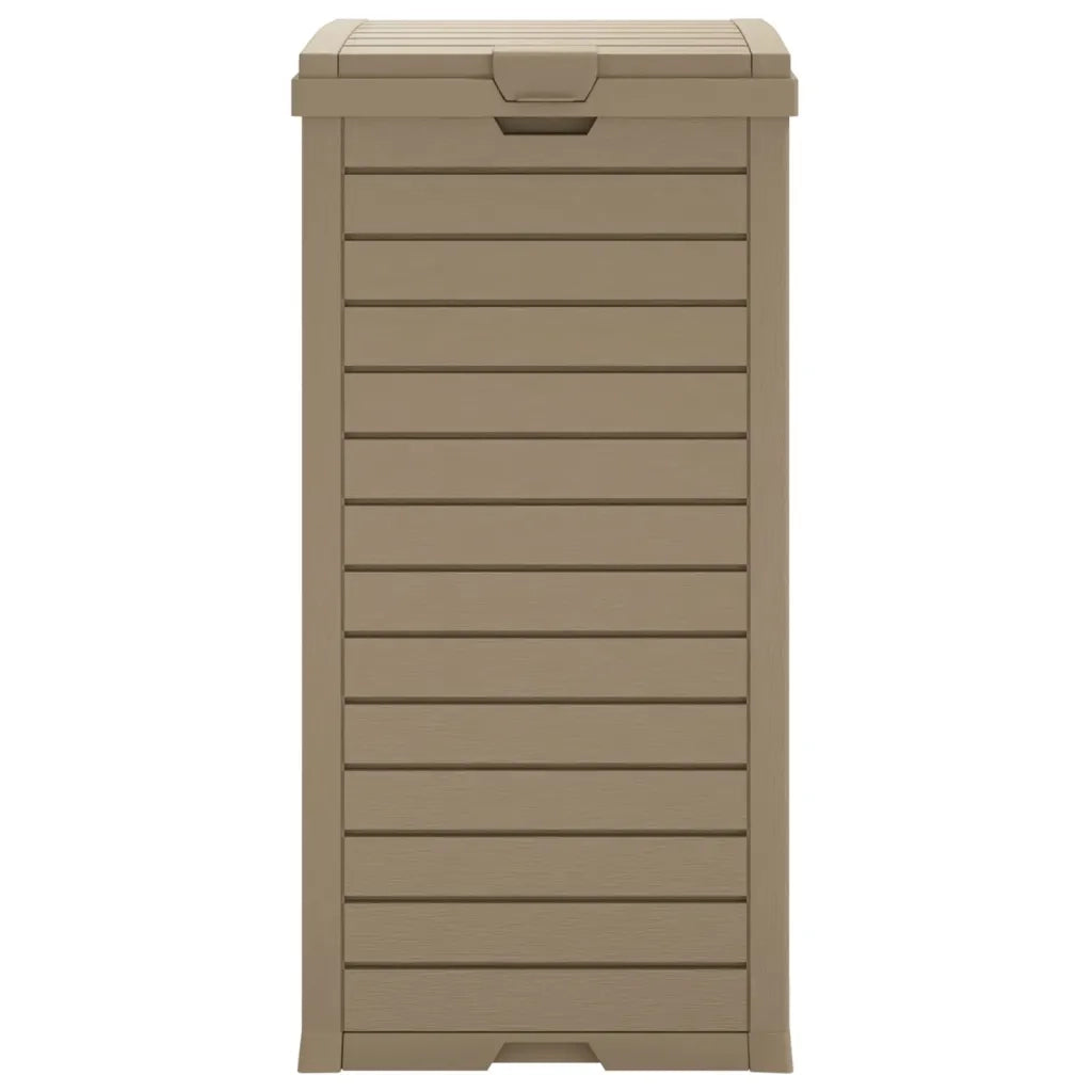 Cestino per Rifiuti da Esterno Marrone 41x41x86cm Polipropilene