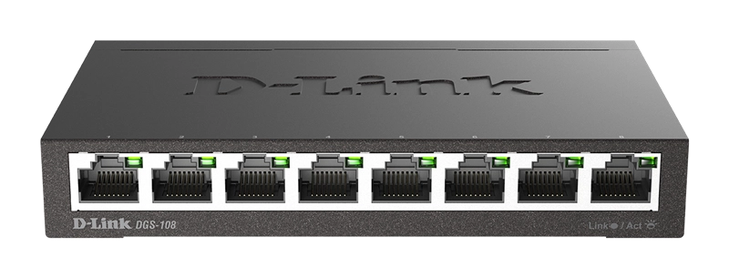 ORIGINAL D-Link Accessori per computer nero DGS-108/E Switch