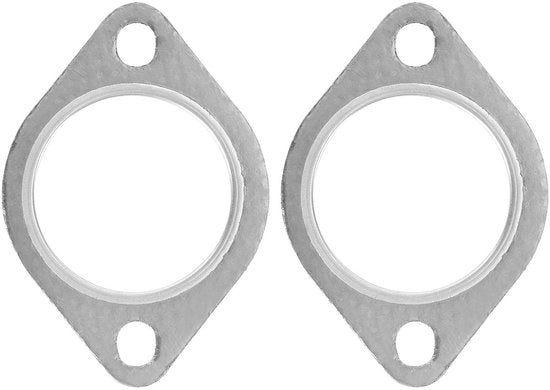 Pacco di guarnizioni di scarico 2 pezzi - Sostituzione per 18107502346 - Resistente al calore - Resistente al olio - Installazione facile - Adatto per E36/E39/E46/E53/E70/E83/E85 - Guarnizione di scarico