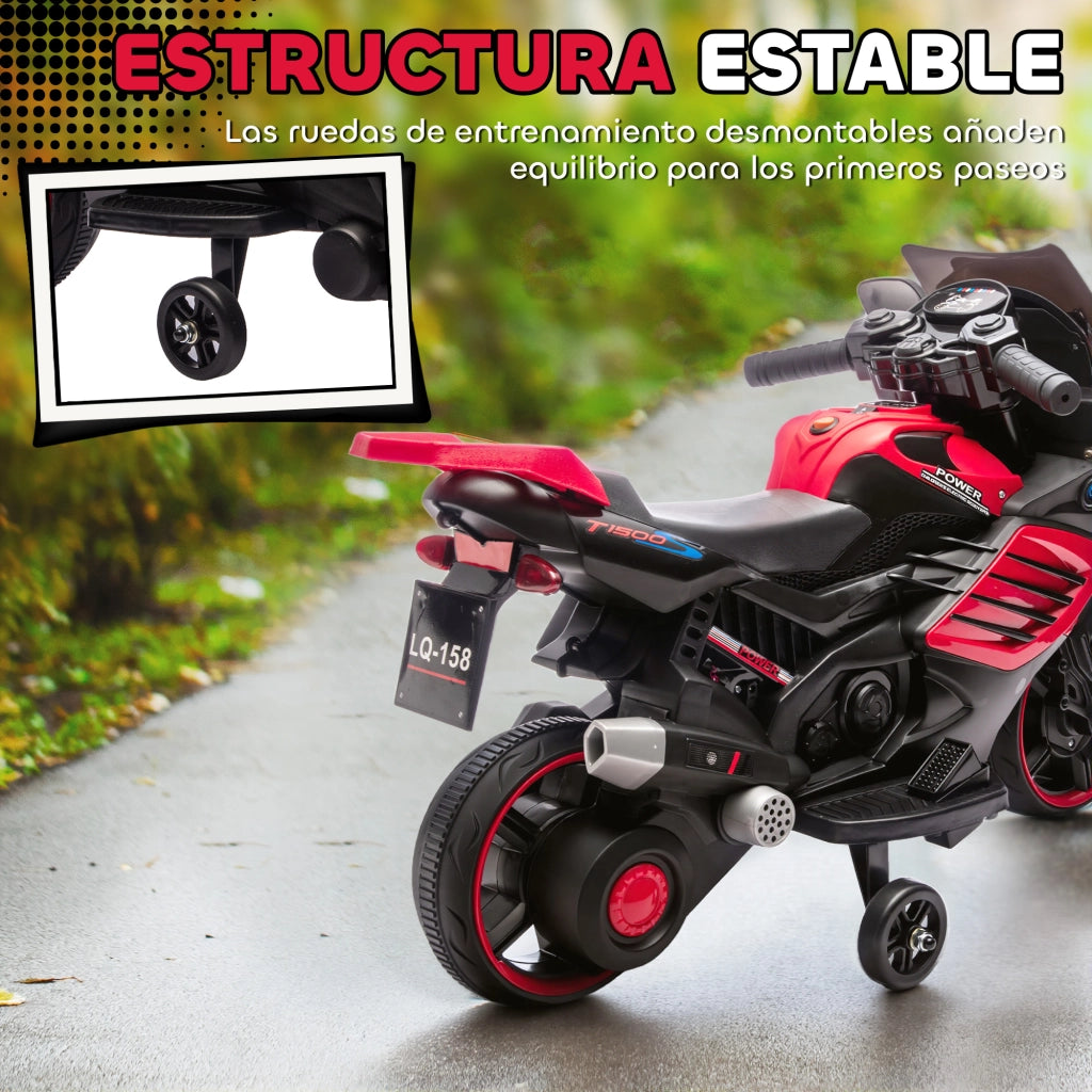 Moto Elettrica Bambini 6V ¨C zephmum ¨C Rosso