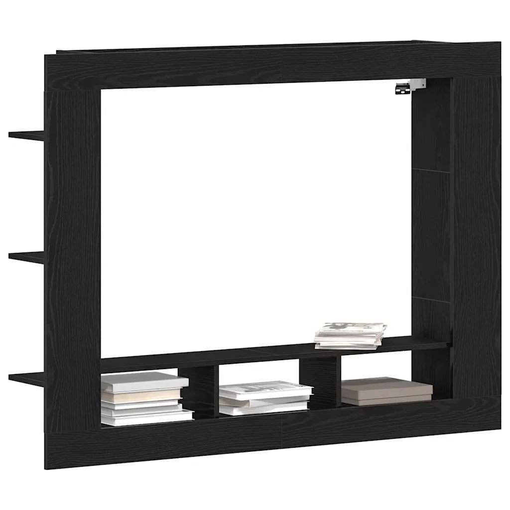 Mobile TV | Armadietto TV | Mobile Porta TV Rovere nero 152 x 22 x 113 cm Legno multistrato
