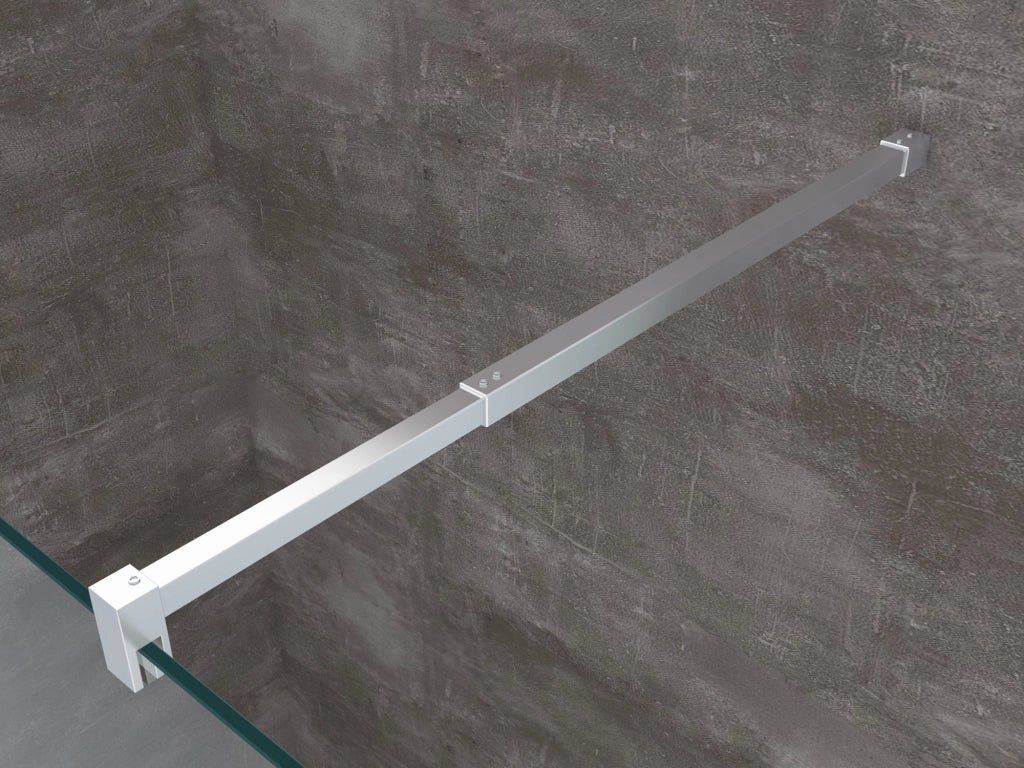 Parete doccia 8 MM Walk in Reversibile Altezza 200 CM 120 regolabile 118-120
