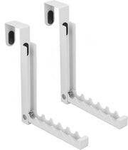 Hanger per porta con 2 pezzi - Appoggio per abiti pieghevole - Raccogli abiti spaziale - Resistente alle graffi - Antiscivolo - Facile da utilizzare