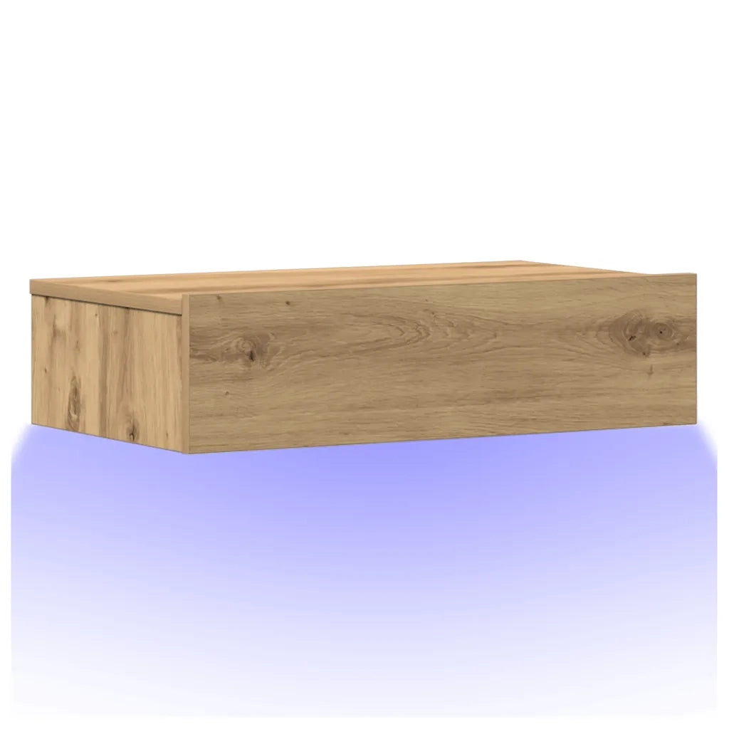 Comodino | Armadio da Notte | Mobiletto da notte Rovere Artigianale 60x35 cm in Legno Multistrato